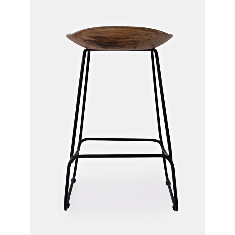 Eladio Solid Wood 24'' Counter Stool